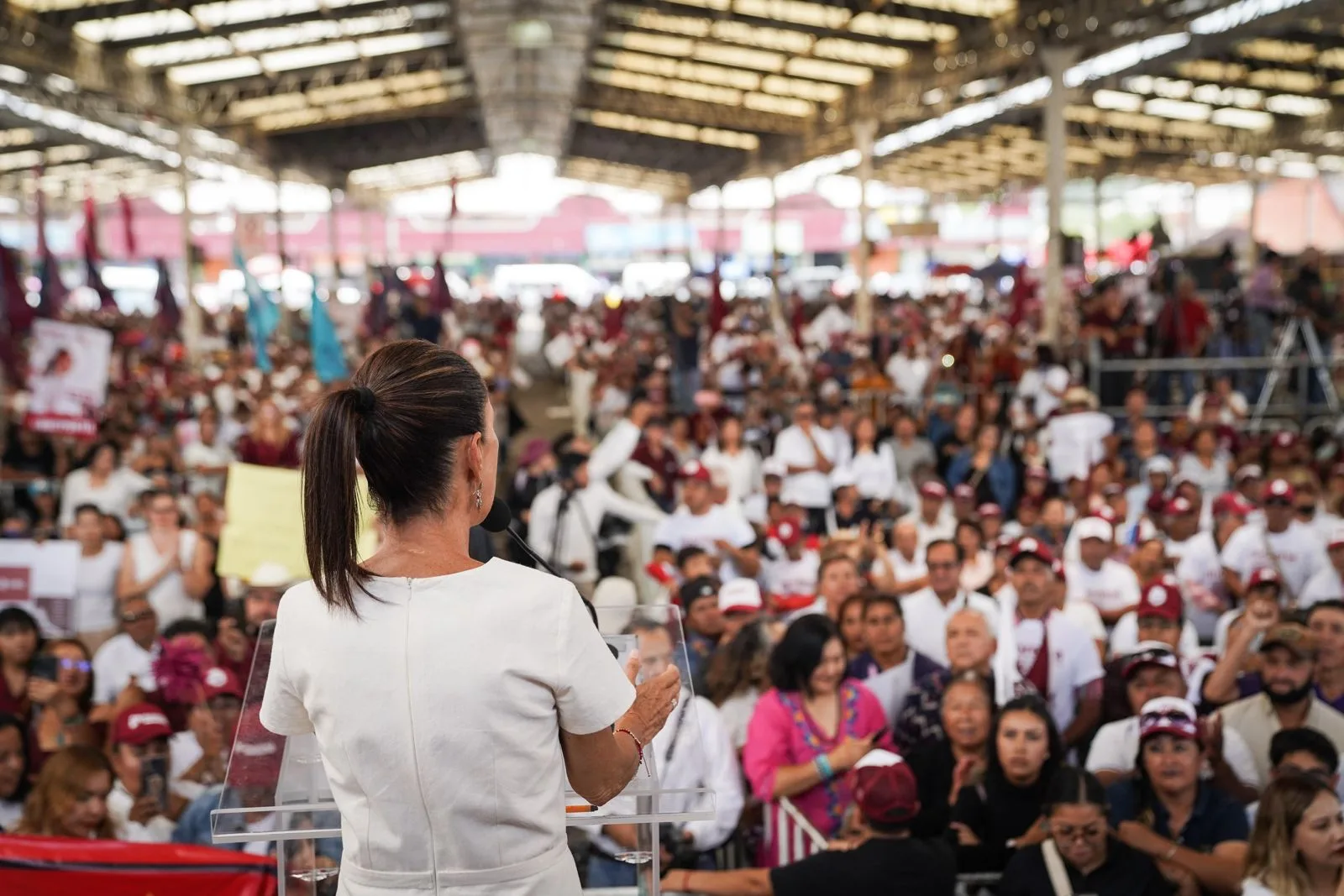 Claudia Sheinbaum proyecta más seguridad y abastecimiento de agua para el Estado de México