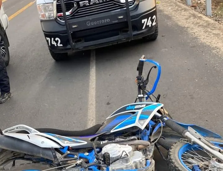 Dos heridos en accidente de motocicleta en Atoyac