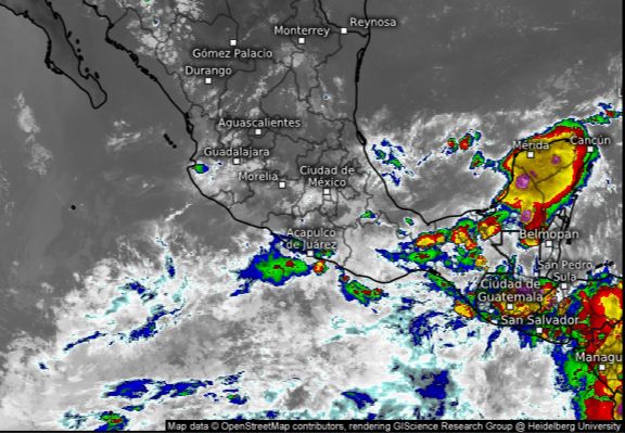 SGIRPCGRO alerta por temporal de lluvias fuertes durante los próximos cinco días en Guerrero