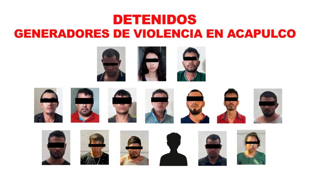 Capturan a 9 hombres en Acapulco