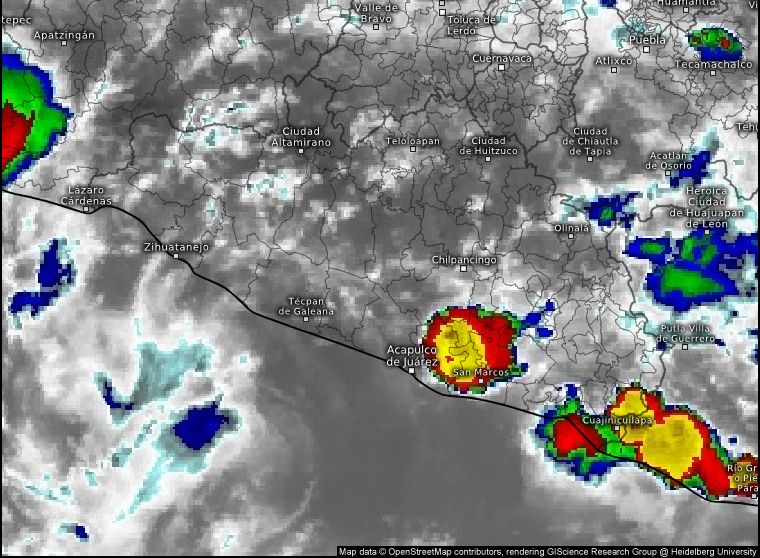 SGIRPCGRO alerta por lluvias fuertes en Guerrero por onda tropical número 14