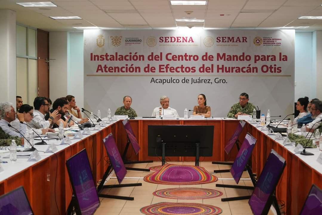 Se reúne Abelina con López Obrador y Claudia Sheinbaum en Acapulco