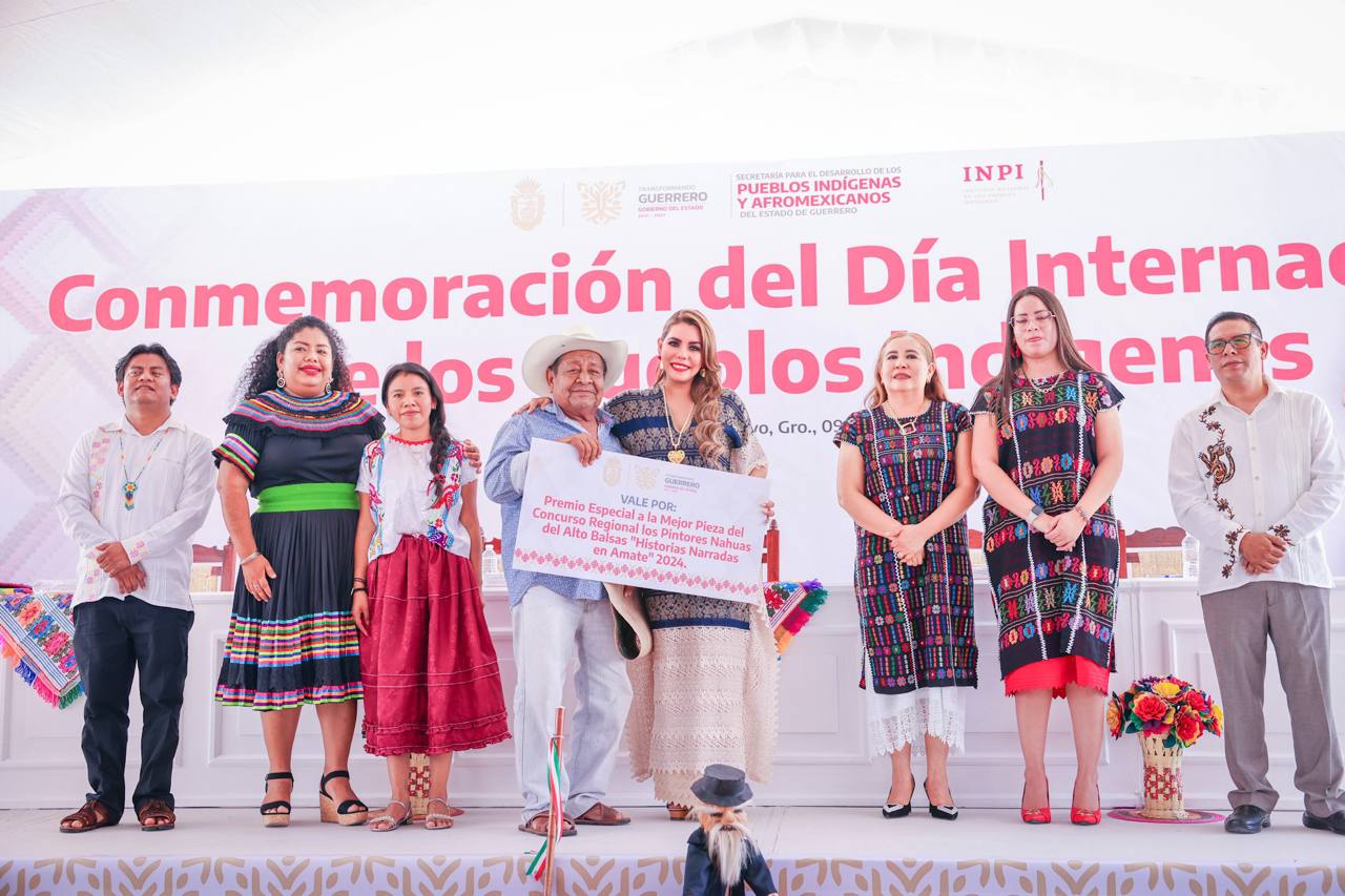 Conmemora Evelyn Salgado el Día Internacional de los Pueblos Indígenas en Guerrero