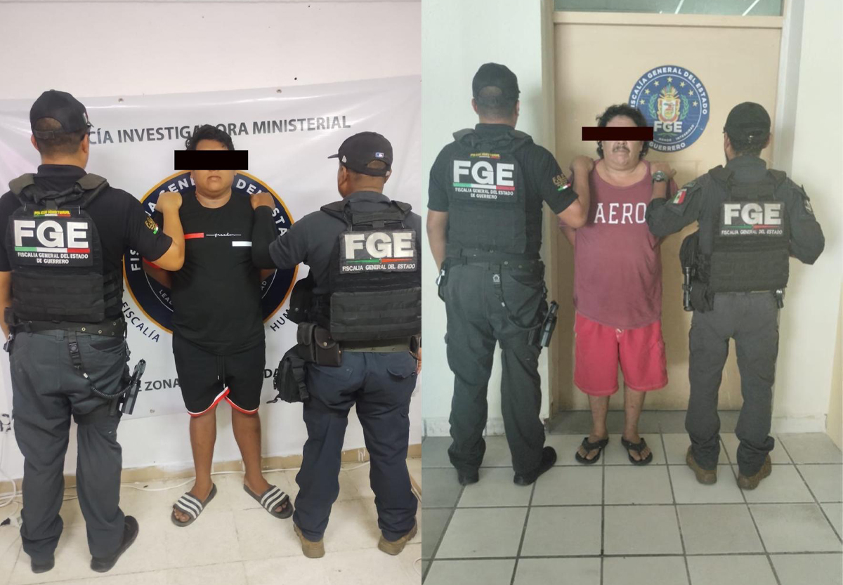 Ministeriales detienen a dos con droga en Acapulco