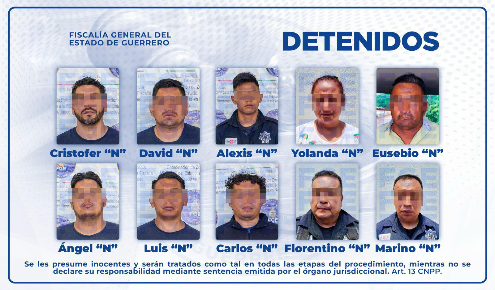 Quedaron detenidas 10 personas tras operativo en la SSP de Taxco; otras 40 fueron liberadas