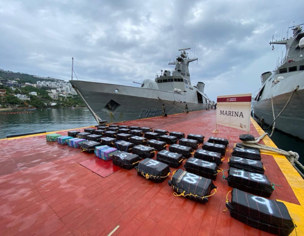 En Acapulco… Asegura la Marina mil 500 kilogramos de presunta cocaína