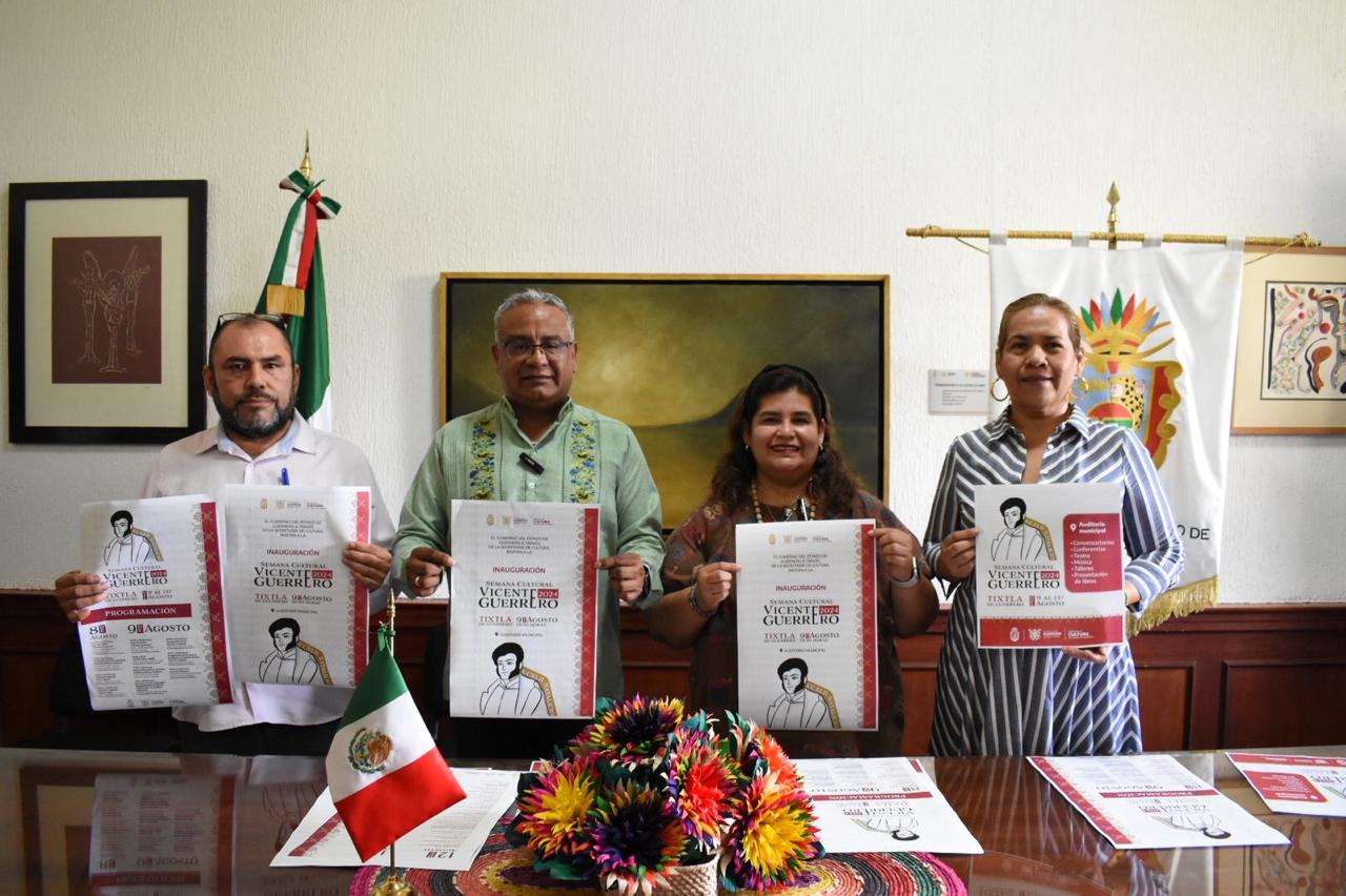 Presentan programación de la Semana Académica y Cultural por el 242 Aniversario del natalicio Vicente Guerrero