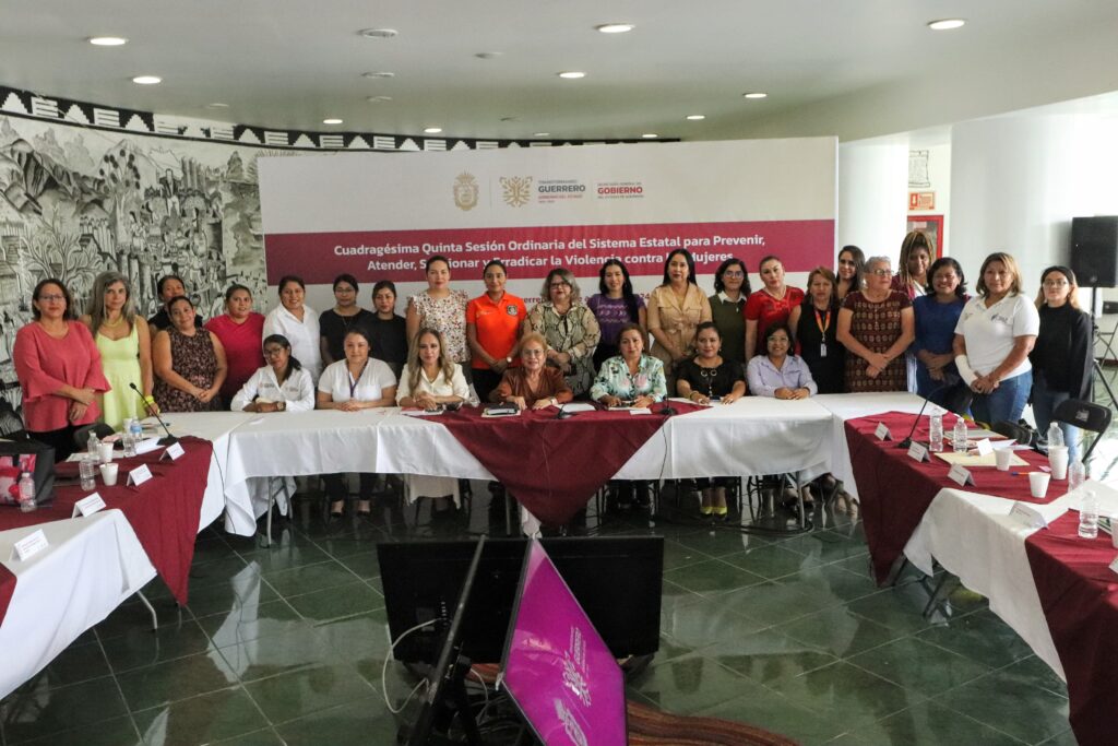 Sesiona el Sistema Estatal para Prevenir, Atender, Sancionar y Erradicar la Violencia contra las Mujeres en Guerrero