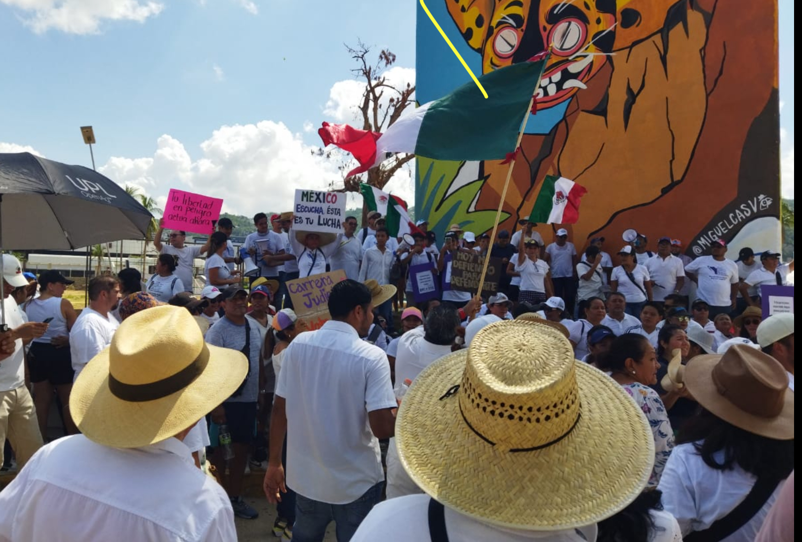 En Acapulco… Respaldan a trabajadores del PJF abogados y estudiantes de Derecho