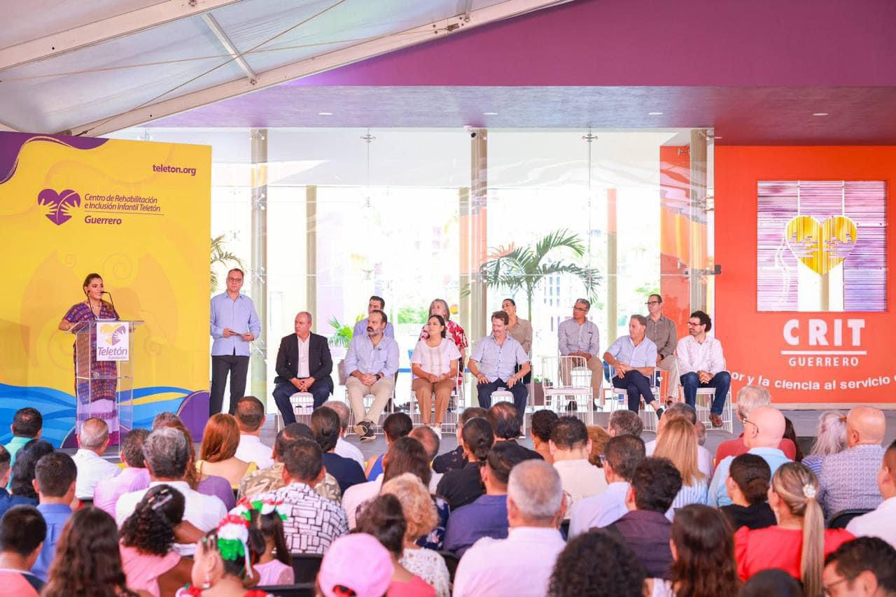 Reinauguran la gobernadora, Evelyn Salgado y el presidente de Fundación Teletón, Fernando Landeros las instalaciones del CRIT Acapulco