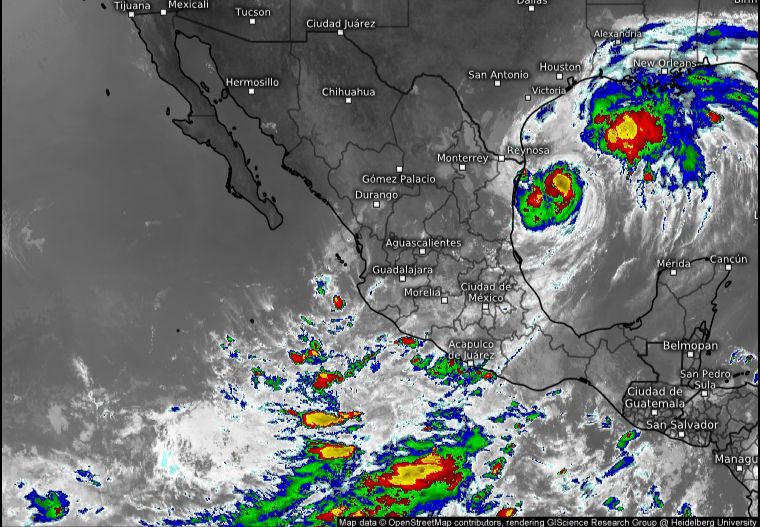 SGIRPCGRO prevé lluvias de fuertes a intensas para las próximas horas en Guerrero