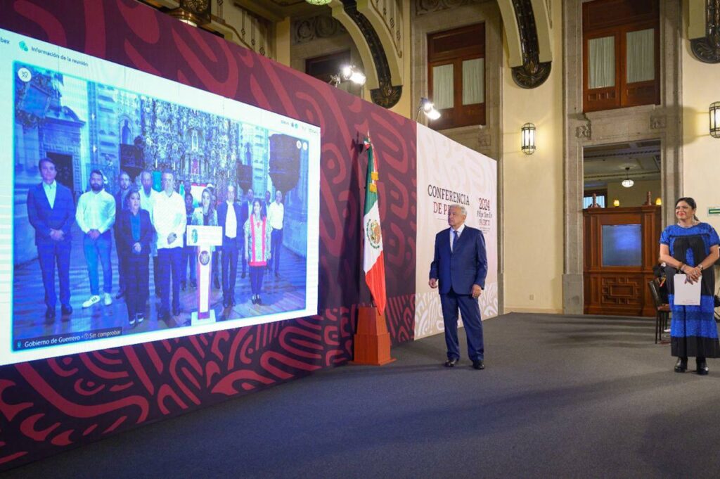 Reconoce Evelyn Salgado al presidente AMLO su apoyo solidario con Guerrero en la reconstrucción ante afectaciones por sismos