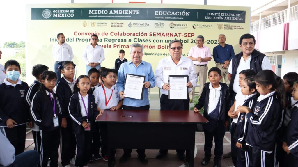 Promueve la gobernadora Evelyn Salgado, la educación ambiental con el programa Regresa a Clases Sembrando un Árbol