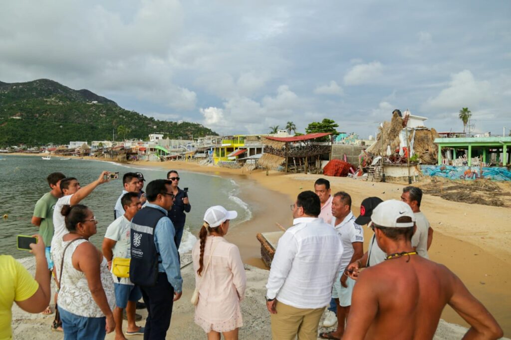 Instruye Evelyn Salgado atender afectaciones en zonas turísticas de Acapulco