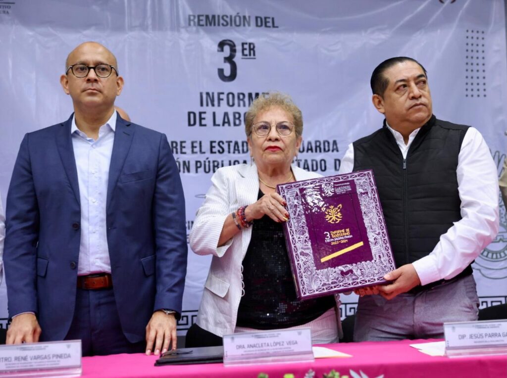 La gobernadora Evelyn Salgado entregó su Tercer Informe de Gobierno al Congreso de Guerrero