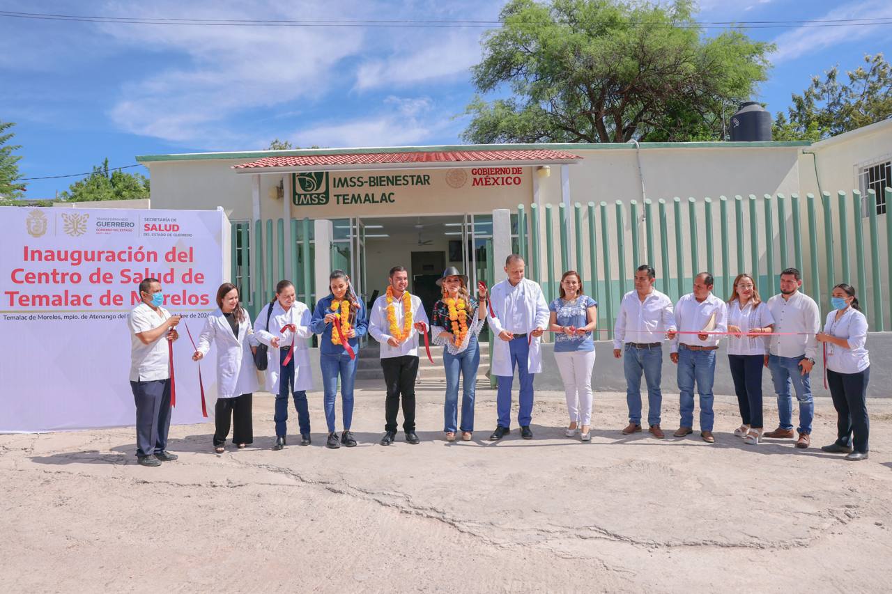 Cumple Evelyn Salgado con el Año de las Obras; entrega Centro de Salud y Puente vehicular en Atenango del Río