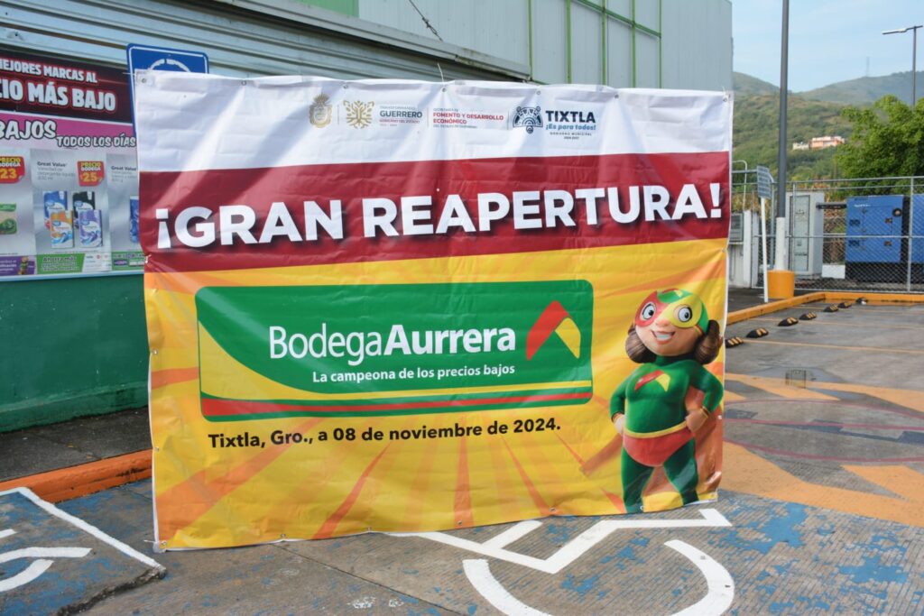 Se reapertura la Bodega Aurrera de Tixtla