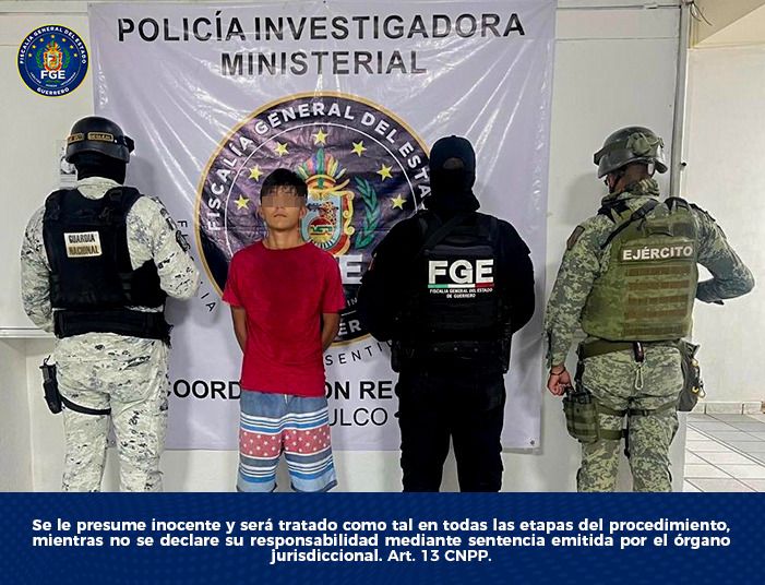 #FGEGuerrero, Ejército y GN detienen en operativo interinstitucional a José “N” por daños a restaurante de Caleta en Acapulco.