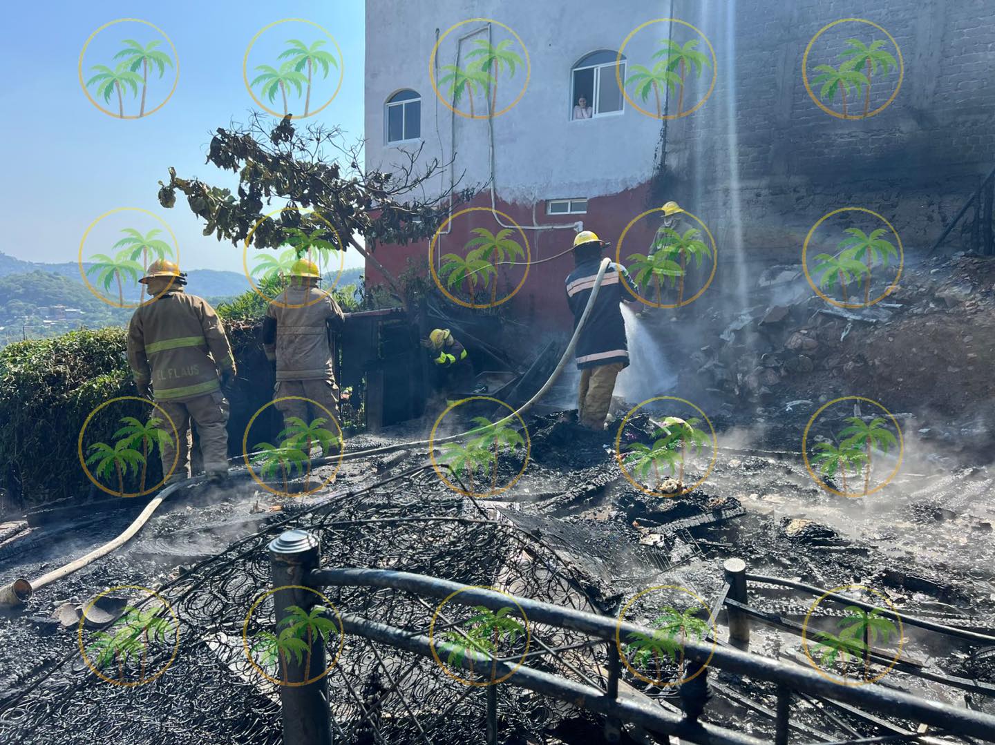 Incendio consume vivienda en la colonia Benito Juárez Parte Alta