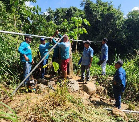 CAPAZ repara sistema de agua potable del Calabazalito y La Vainilla, lo deja funcionando al 100%