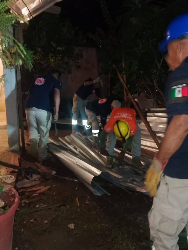 Rachas de viento causadas por lluvias dejan un saldo preliminar de 11 viviendas afectadas