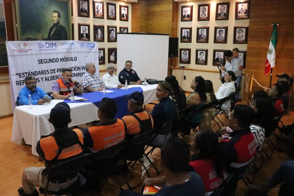 Gobierno del Estado de Guerrero y Organismos Internacionales capacitan a municipios en la atención de refugios temporales