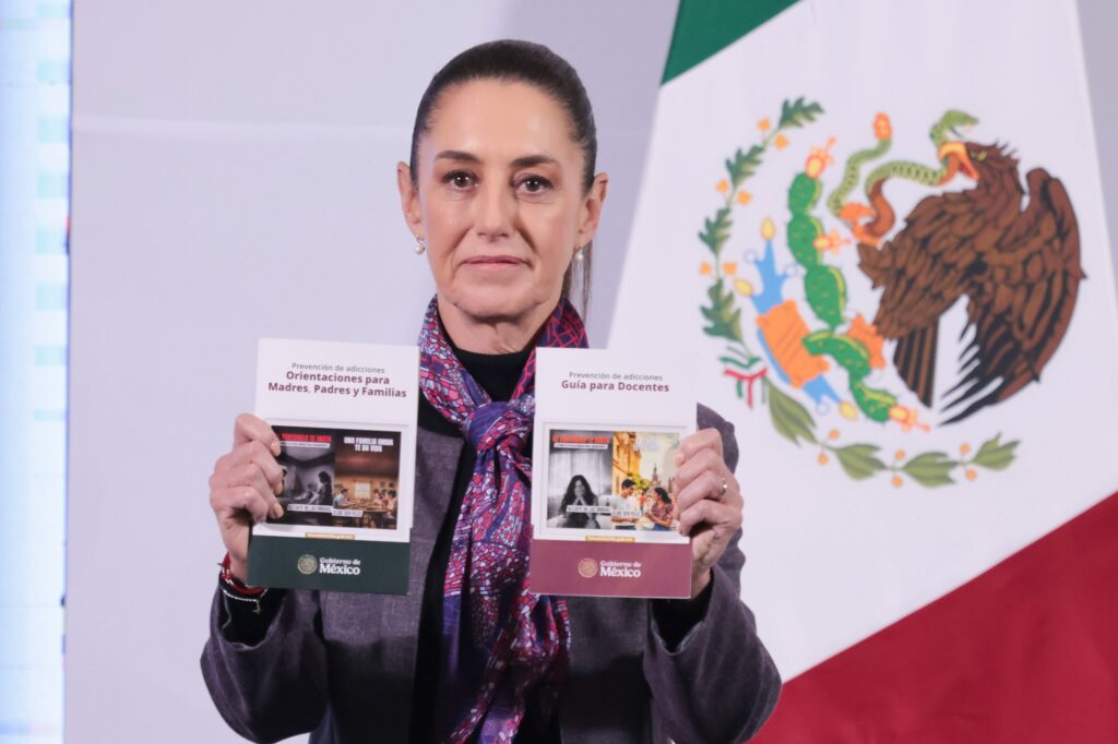 Presenta Claudia Sheinbaum campaña preventiva, nacional y permanente “ALÉJATE DE LAS DROGAS. EL FENTANILO TE MATA”