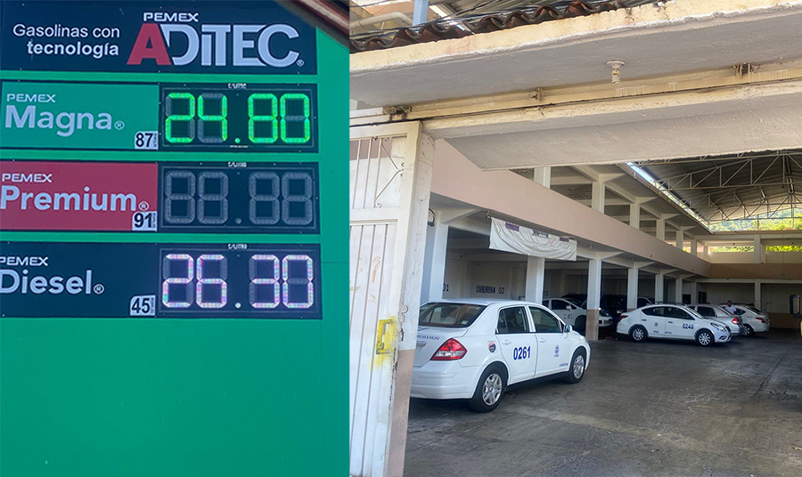 Taxistas de Zihuatanejo solicitan ajuste en tarifas ante el alza de la gasolina