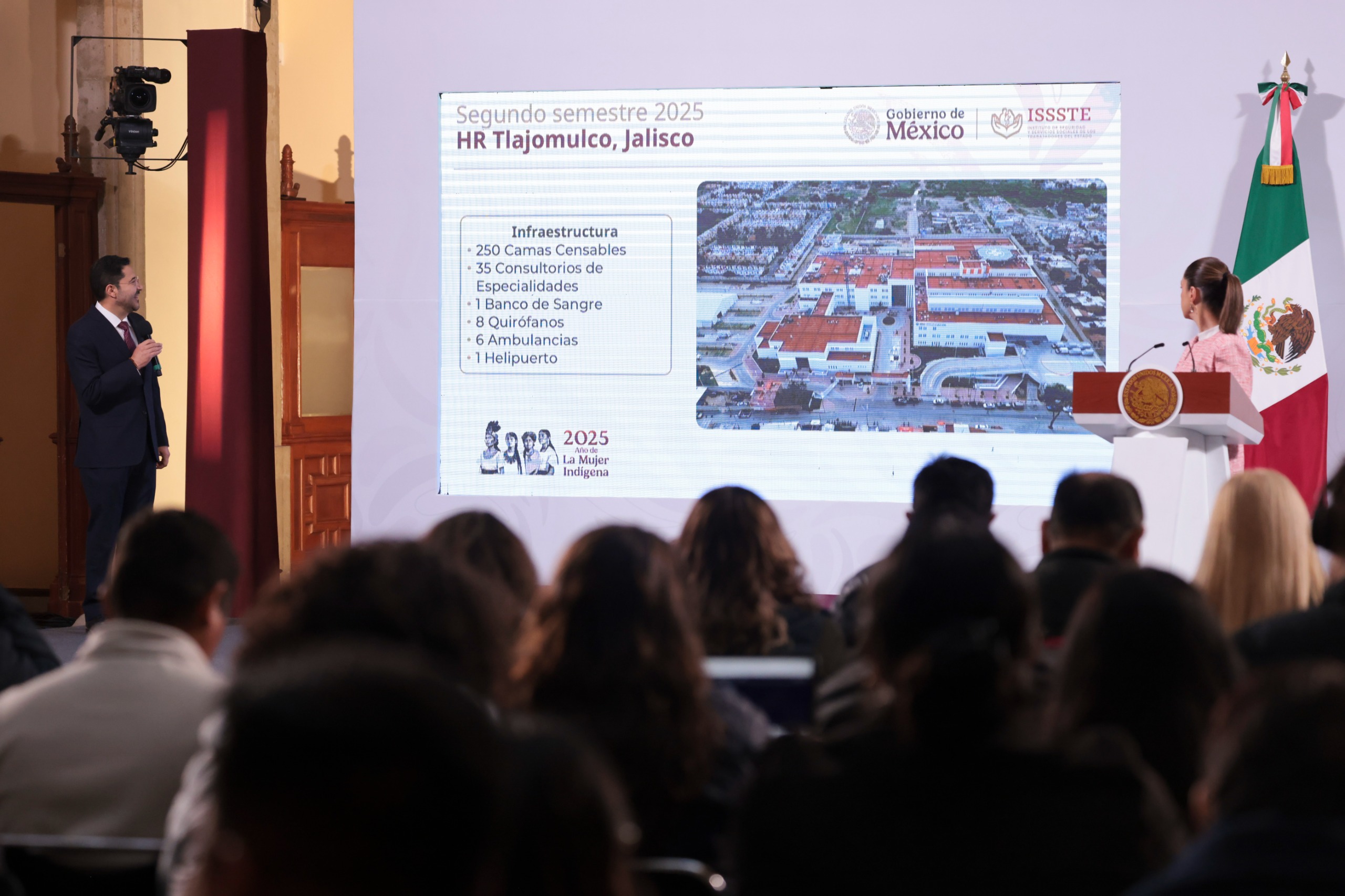 Presidenta Claudia Sheinbaum destaca inauguración en 2025 de nuevos hospitales y clínicas del IMSS, IMSS-BIENESTAR e ISSSTE