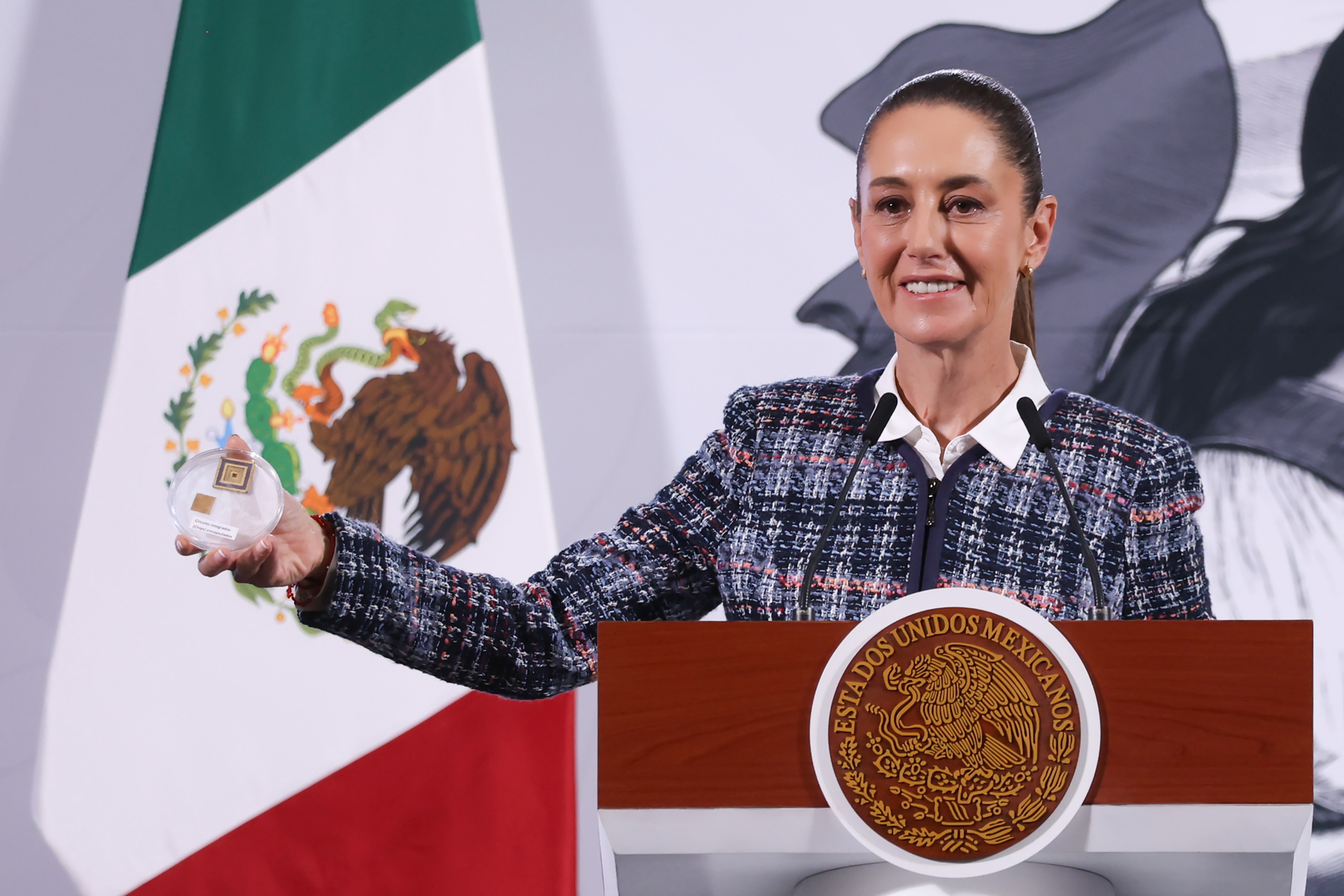 Claudia Sheinbaum anuncia la creación del Centro Nacional de Diseño de Semiconductores “Kutsari” para posicionar a México como potencia científica