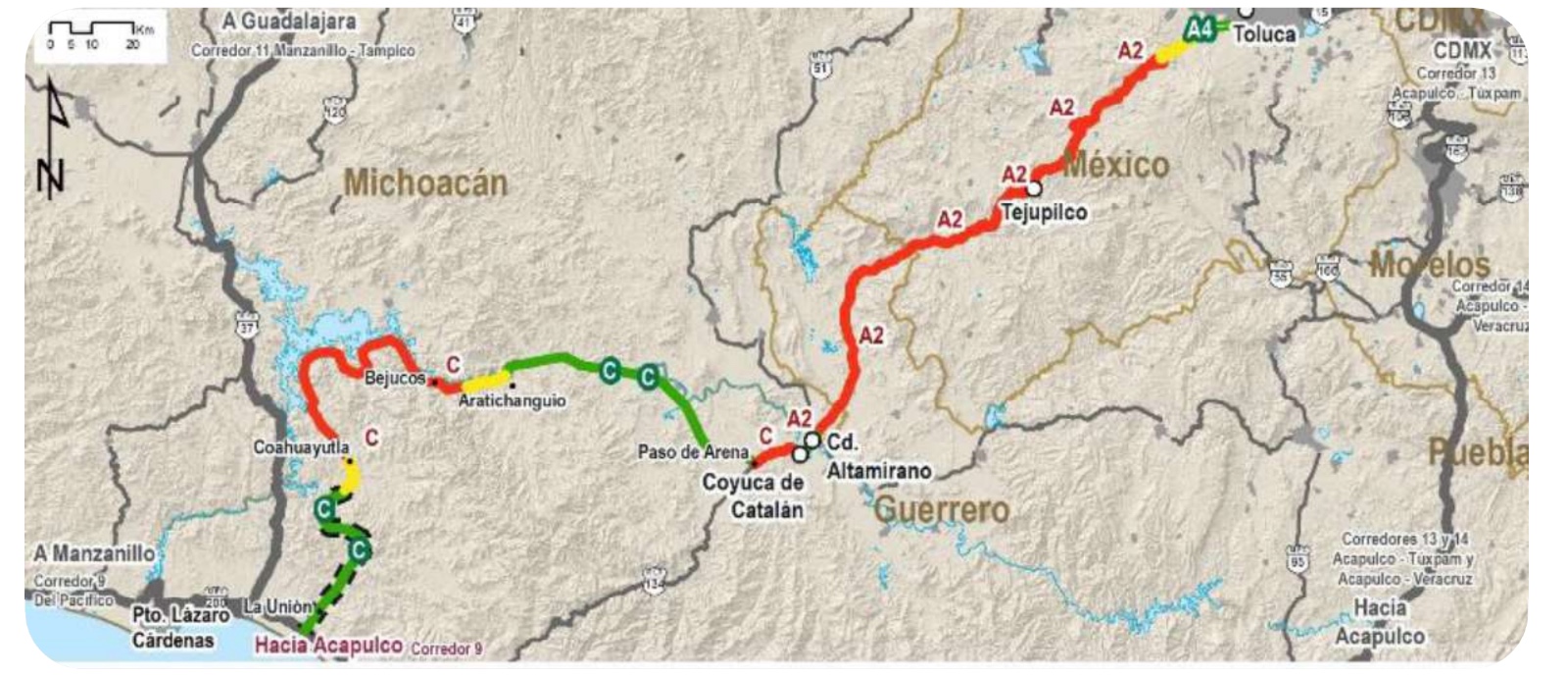 Piden sea reconsiderada la ruta trazada para la carretera Toluca – Zihuatanejo ya que afectaría gravemente a la zona serrana