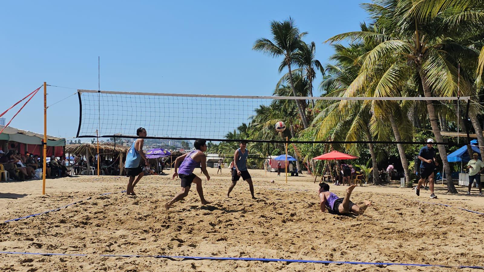 Concluye fase estatal de los Juegos Nacionales CONADE 2025 en voleibol de playa en Acapulco