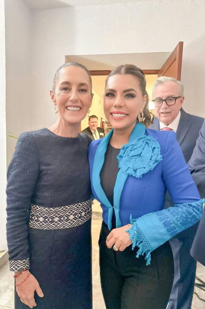 Evelyn Salgado acompaña a Sheinbaum en la conmemoración del 108° Aniversario de la Constitución Mexicana de 1917