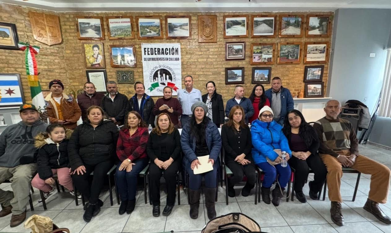 Presenta SEMAIGro programa “Guerrero te Respalda” al Club Migrantes de Sasamulco en Illinois