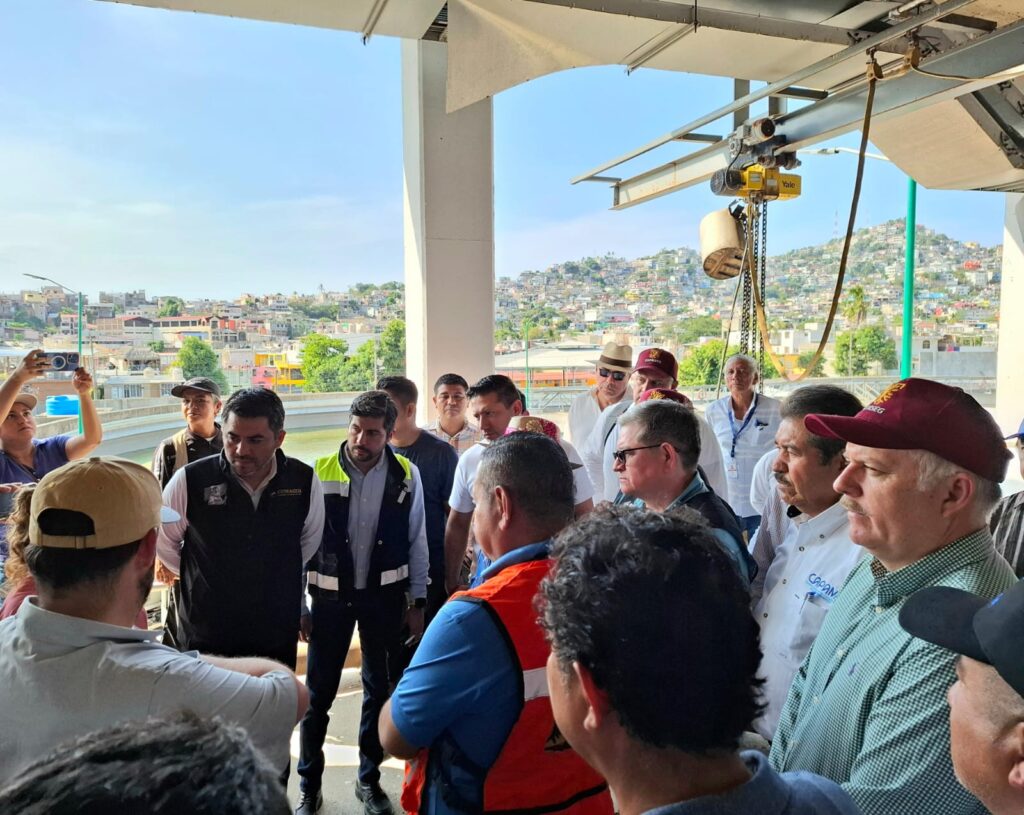 Supervisan CONAGUA, CAPASEG y SECTUR obras de saneamiento en Acapulco