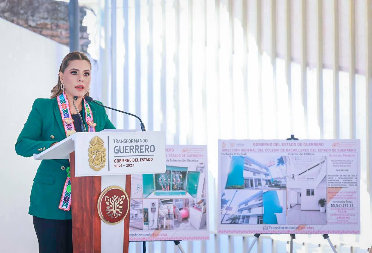 Inaugura Evelyn Salgado Pineda las oficinas centrales del Colegio de Bachilleres en Chilpancingo