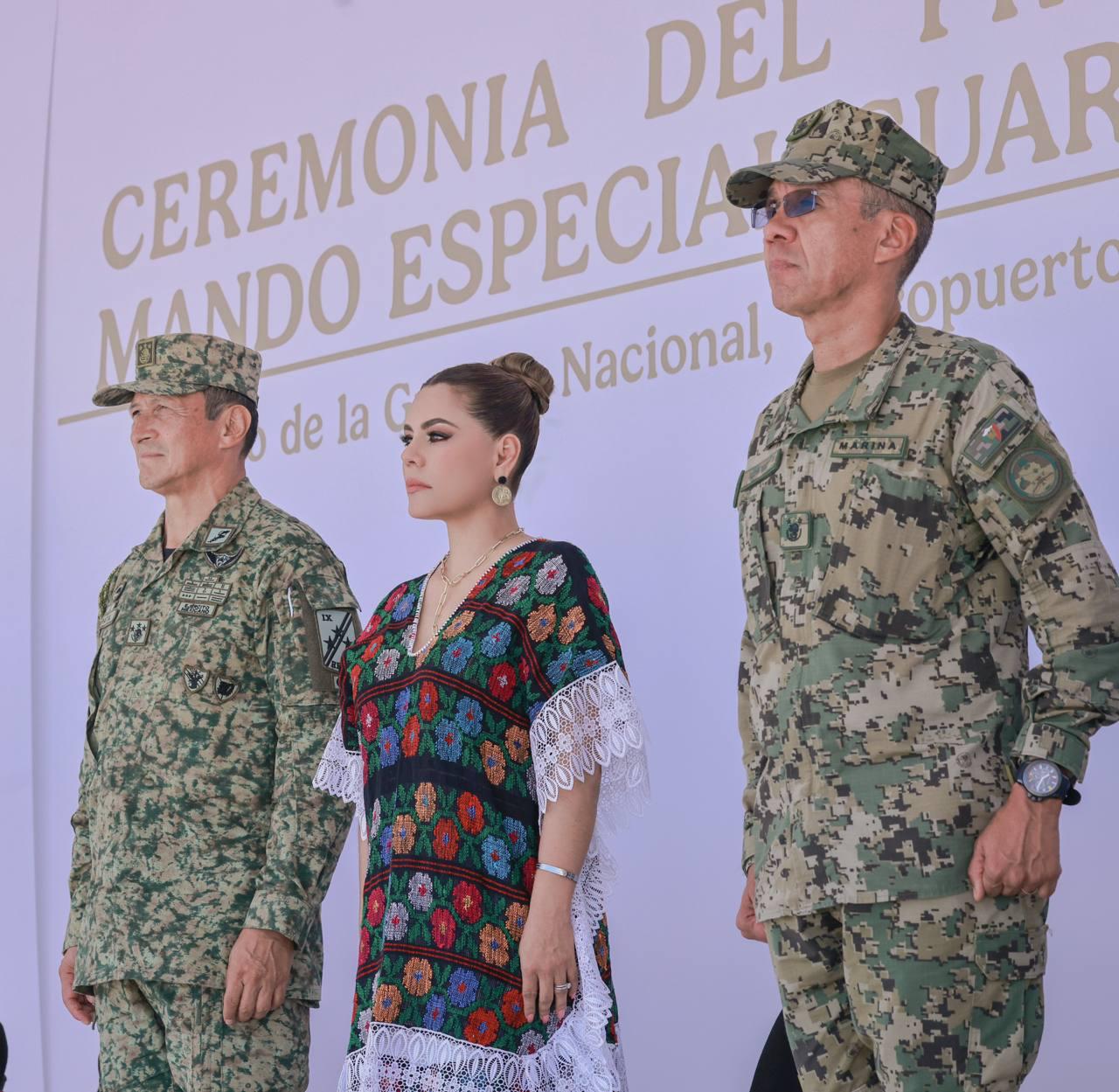 En Guerrero reconocemos el trabajo de la Guardia Nacional y nos sumamos a los esfuerzos para la paz y bienestar de las familias: Evelyn Salgado