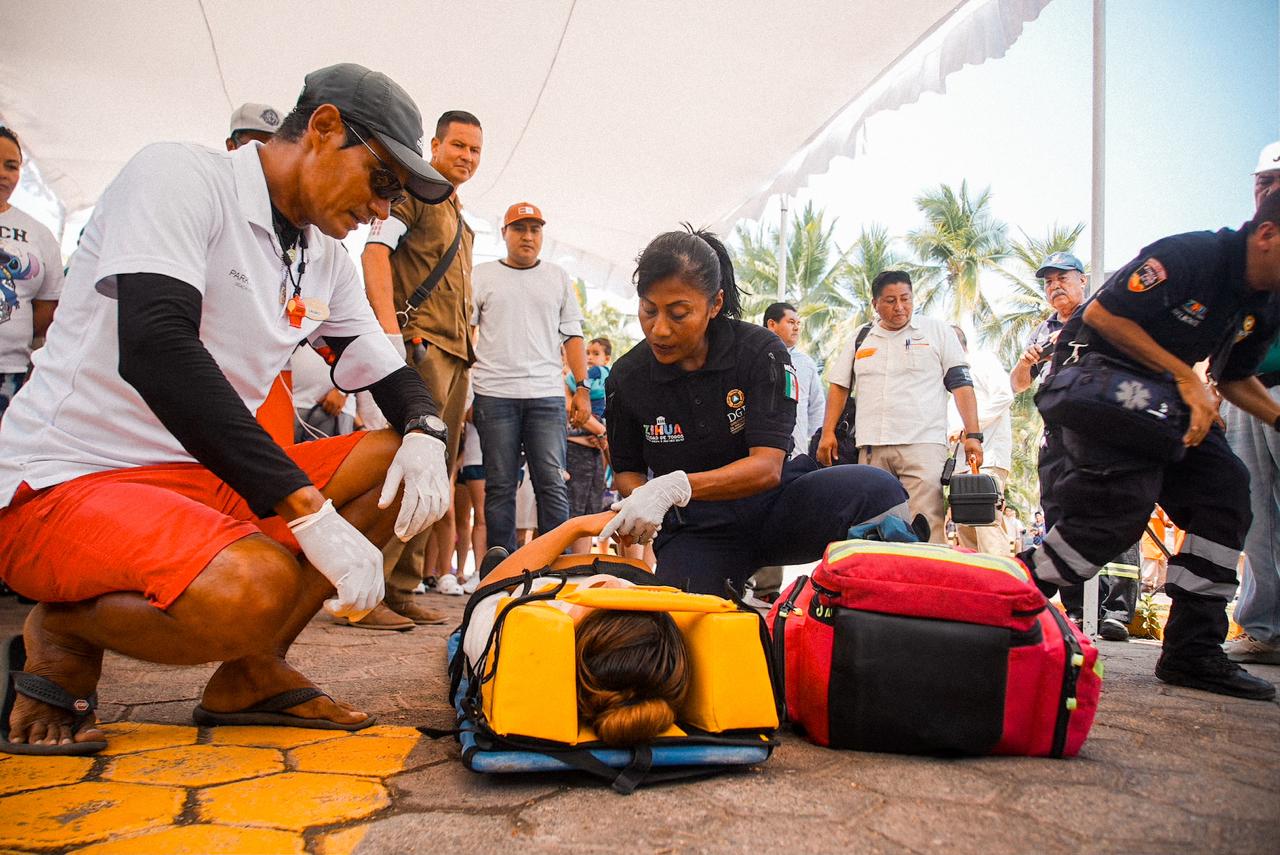 Ixtapa Zihuatanejo participa en el Simulacro Nacional de Sismo