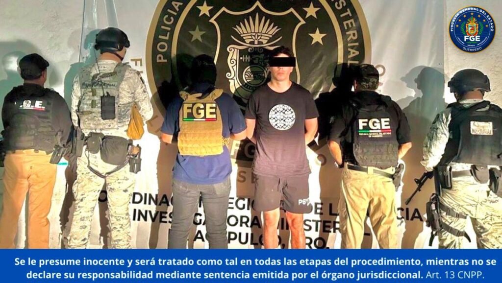 FGEGuerrero detiene a objetivo prioritario por homicidio calificado en Acapulco
