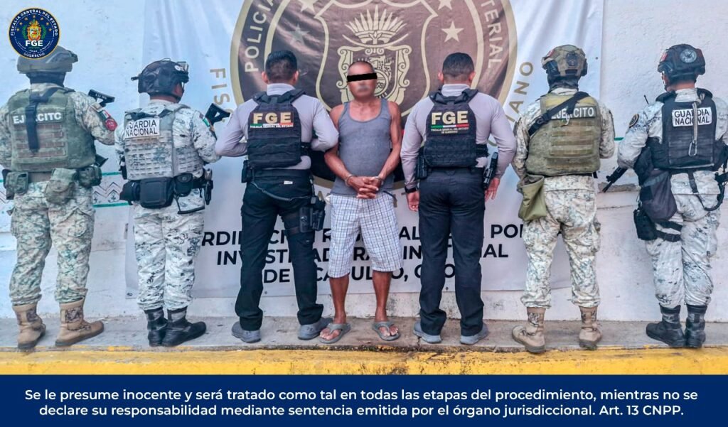 FGEGuerrero aprehende a un hombre por feminicidio en San Marcos