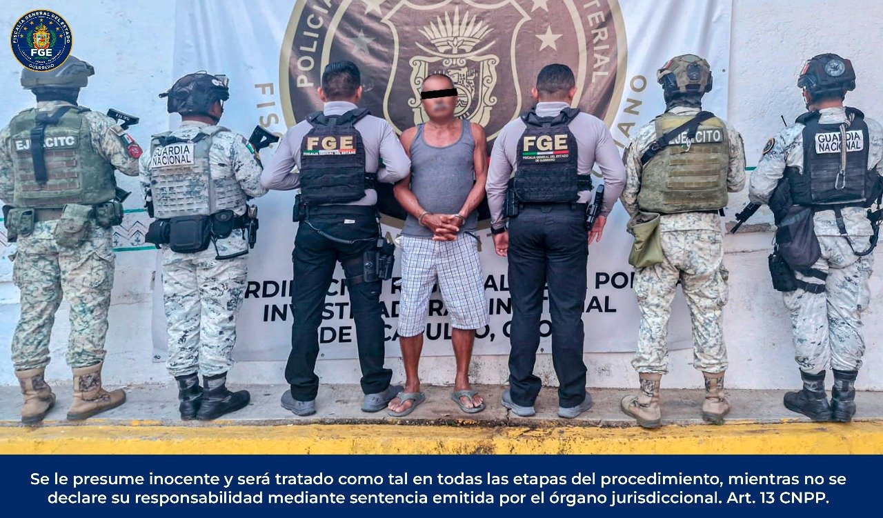 FGEGuerrero aprehende a un hombre por feminicidio en San Marcos