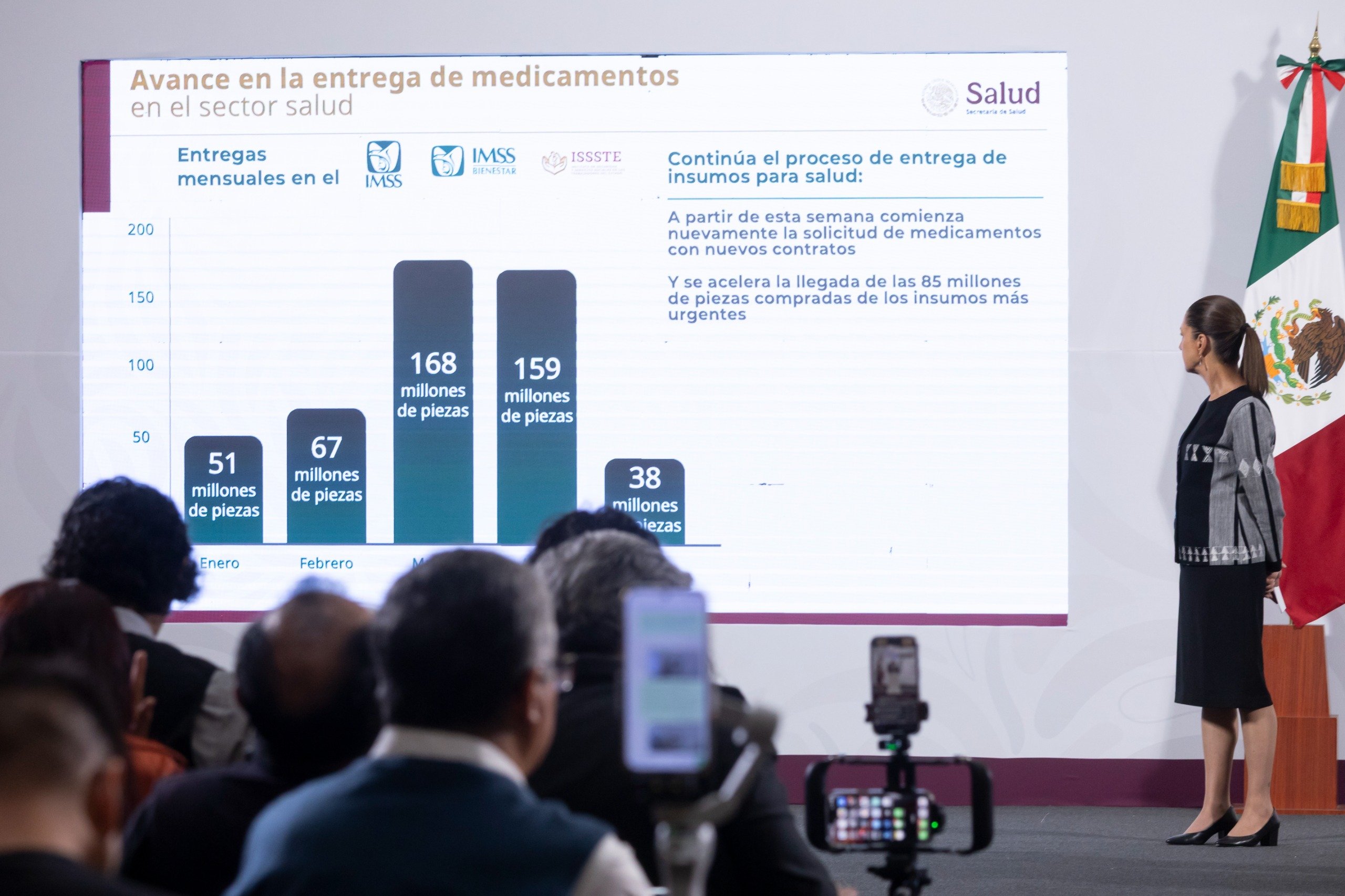 Sheinbaum destaca trato digno y eficiencia en nuevo sistema de salud