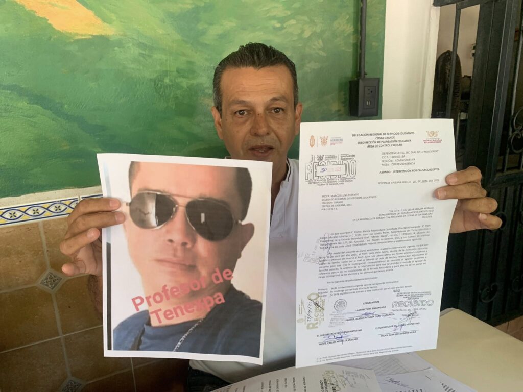 Docente denuncia amenazas y teme por su vida y la de sus alumnos en Tecpan