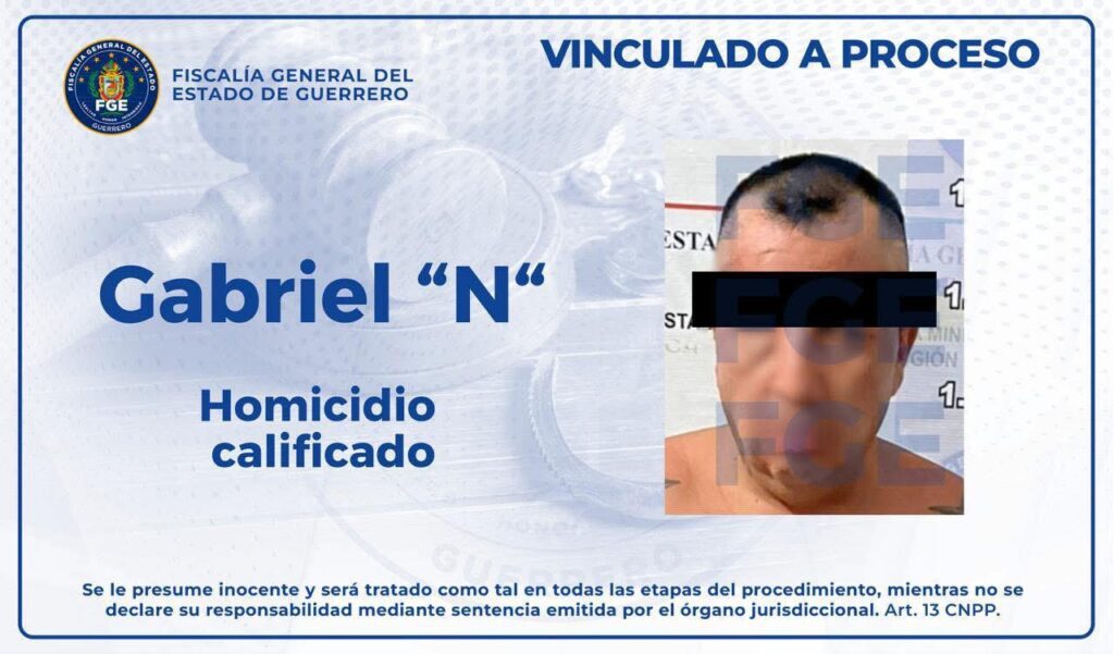 Vinculan a proceso a Gabriel “N” por homicidio en Acapulco