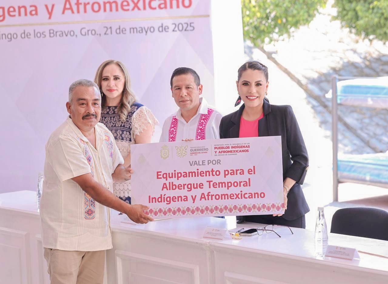 Evelyn Salgado equipa albergue indígena y afromexicano en Chilpancingo