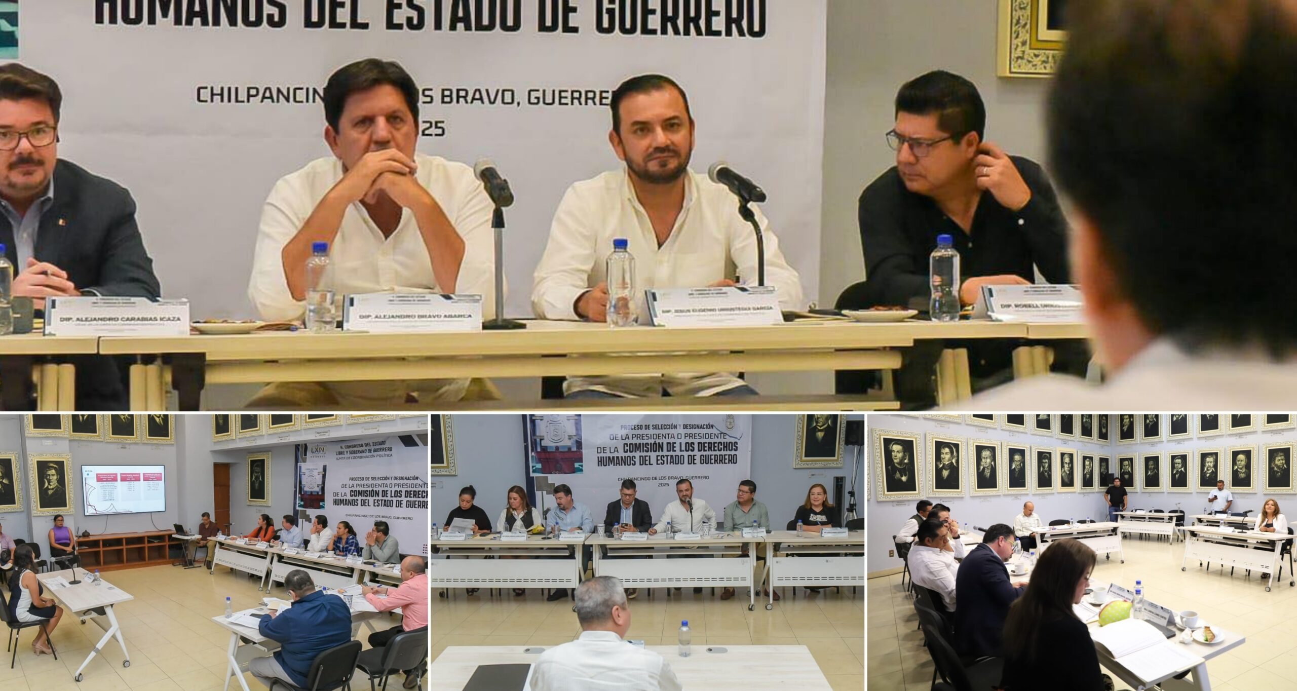 Evalúa el Congreso de Guerrero a aspirantes a la presidencia de la comisión de los derechos humanos del estado