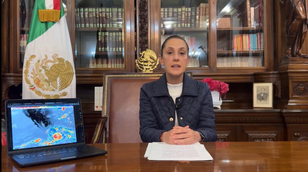 Por categoría 3 del huracán Erick, presidenta Claudia Sheinbaum emite recomendaciones a los habitantes de las costas de Guerrero y Oaxaca