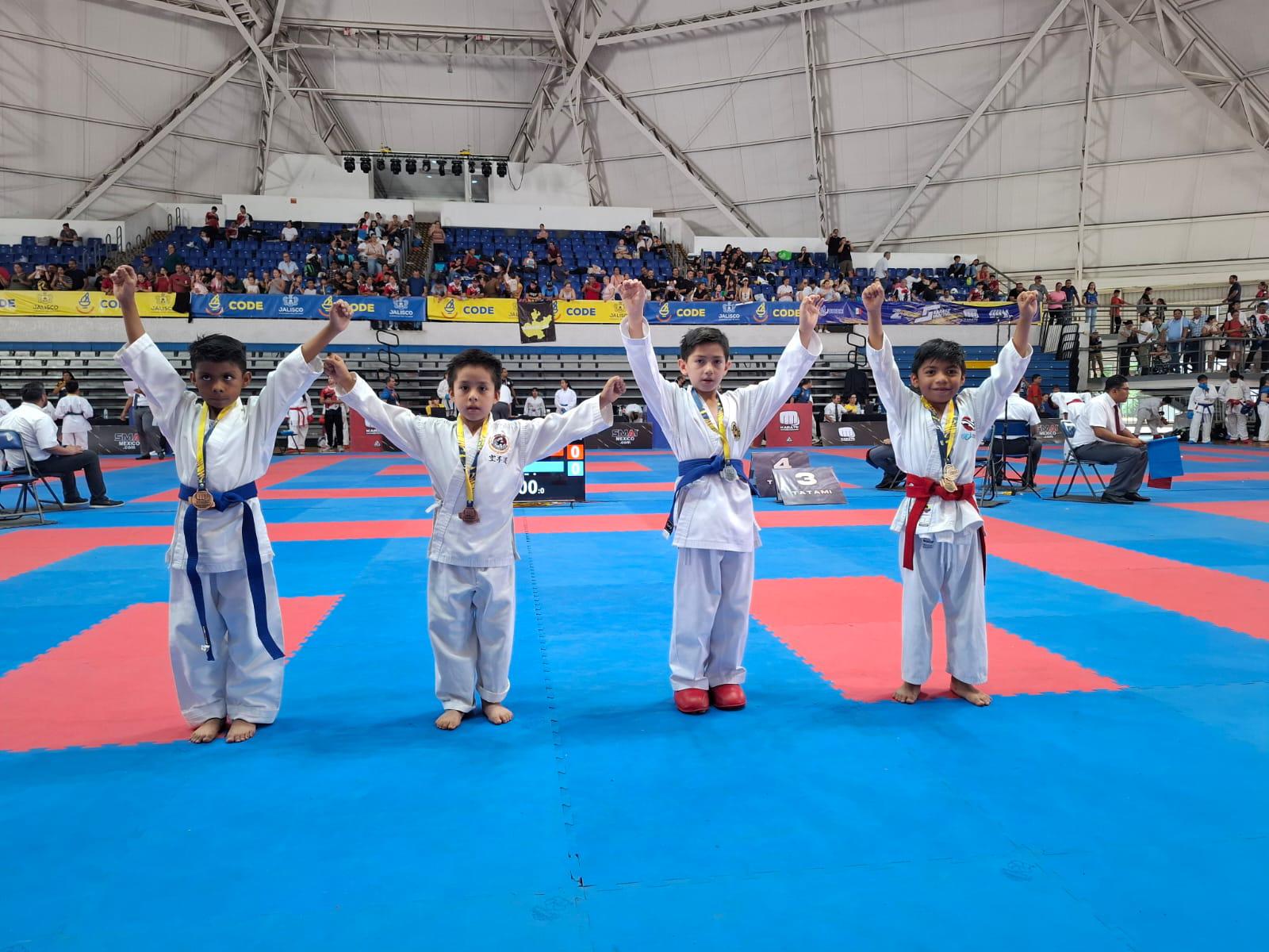 Guerrero conquista cuatro medallas en el Campeonato Nacional Kyu Guadalajara 2025
