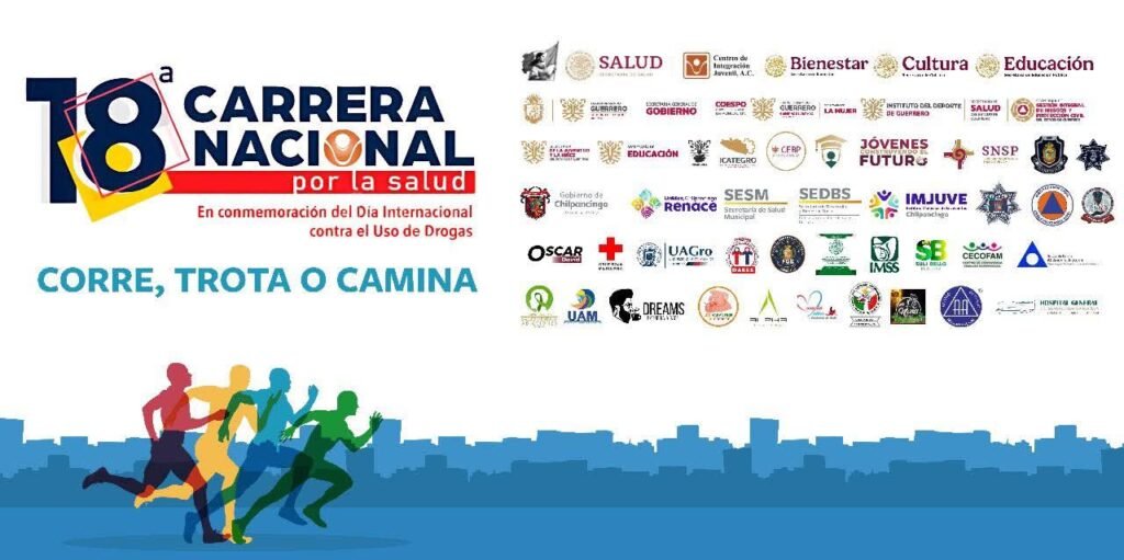 La Secretaría de la Juventud y la Niñez Guerrero se suma a la 18ª Carrera Nacional por la Salud