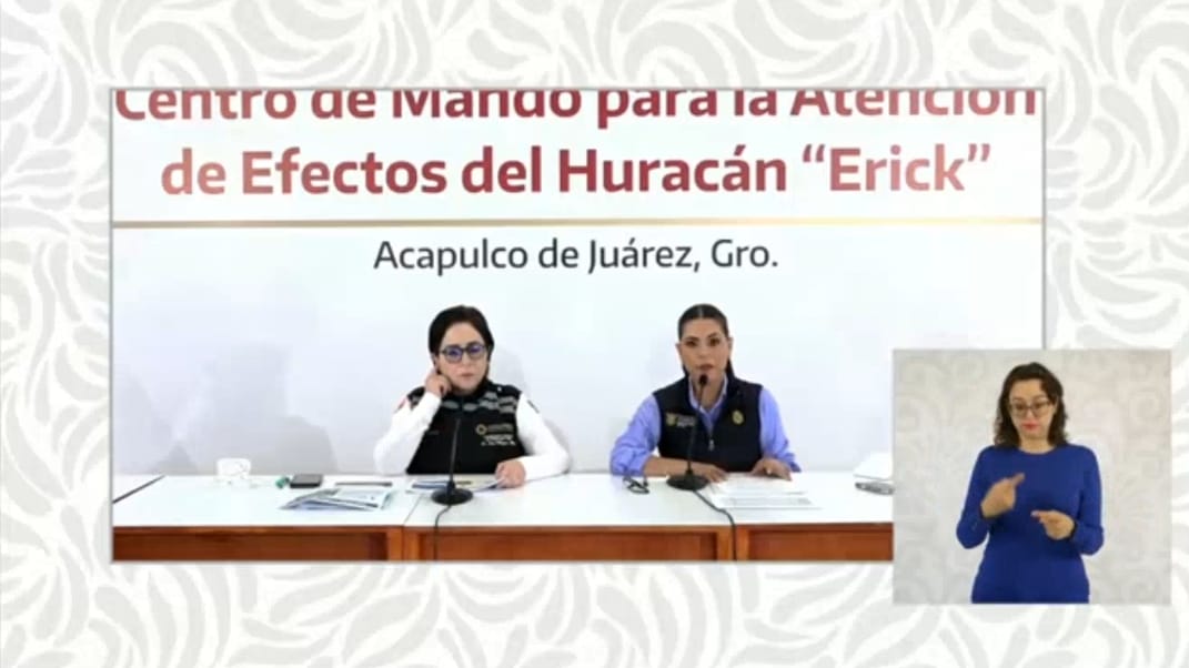 Listas brigadas para atender afectaciones por el huracán Erick en Guerrero: Evelyn Salgado